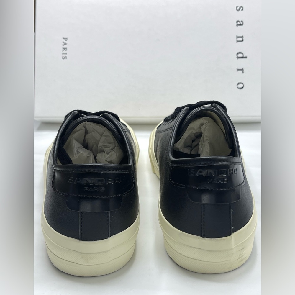 Sandro Black and Cream Sneakers - Picture 5 of 10